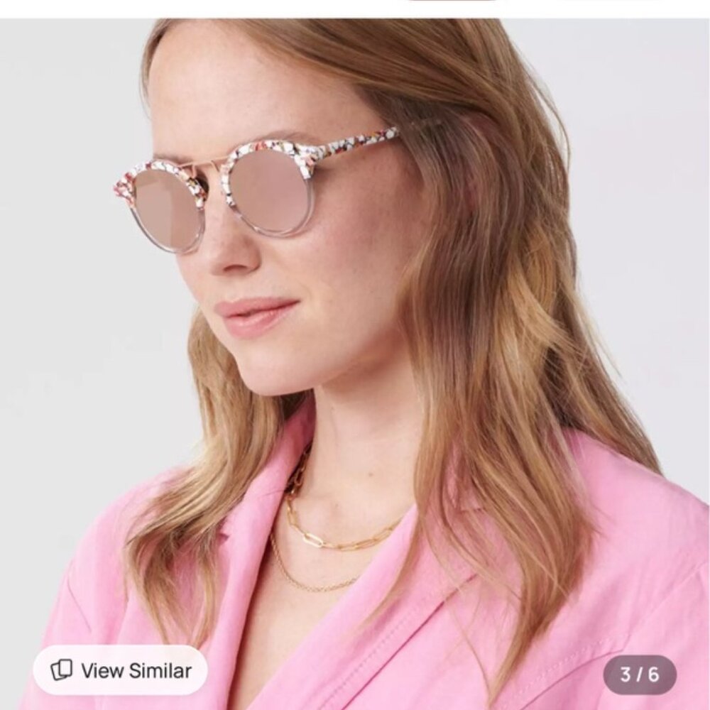 NWT. KREWE ST. LOUIS MIRRORED | LOTUS TO CRYSTAL ROSE GOLD